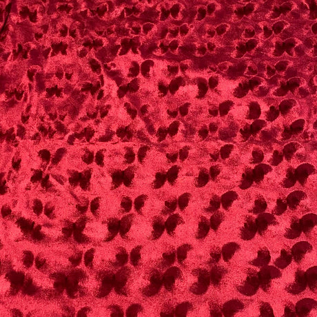 Pound A Metre 3 Metres 3 Metres Embossed Soft Velvet 55" Wide (Maroon)