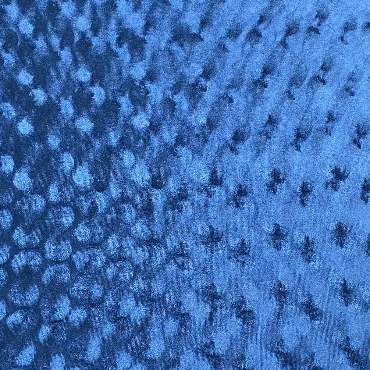 Pound A Metre 3 Metres Embossed Soft Velvet 55" Wide - (Navy)