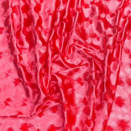 Pound A Metre 3 Metres Embossed Soft Velvet 55" Wide - (Pink)