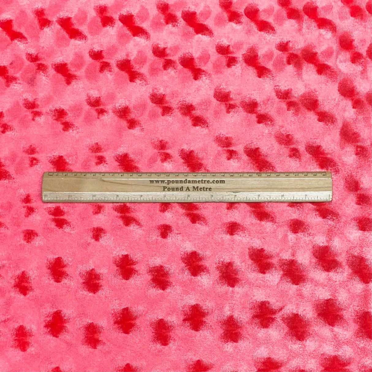 Pound A Metre 3 Metres Embossed Soft Velvet 55" Wide - (Pink)