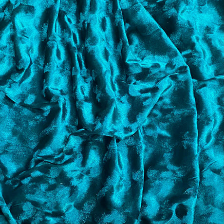 Pound A Metre 3 Metres Embossed Soft Velvet 55" Wide - (Teal)