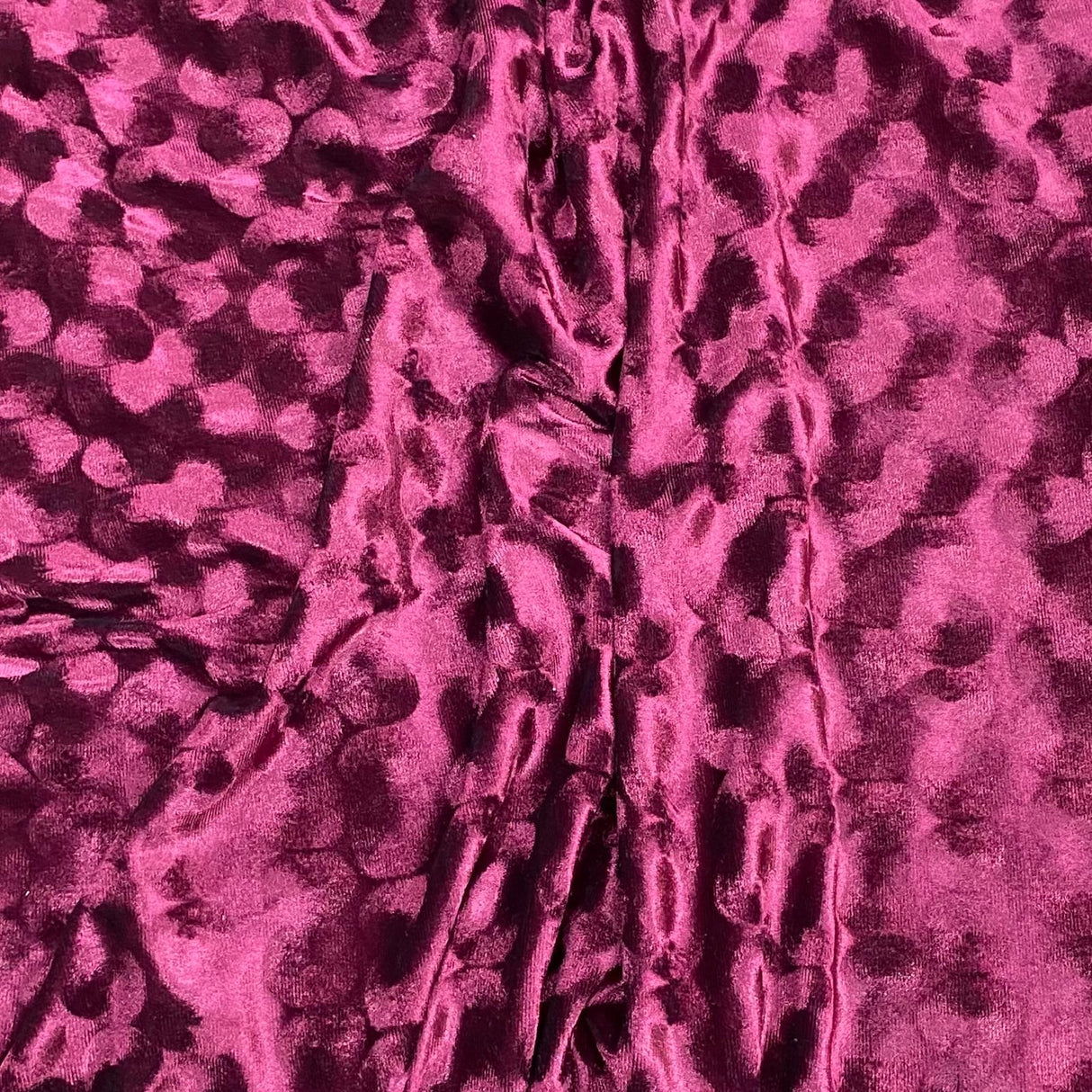 Pound A Metre 3 Metres Embossed Soft Velvet 55" Wide - (Wine)