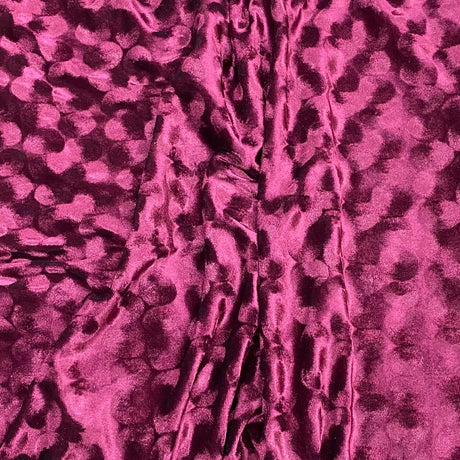 Pound A Metre 3 Metres Embossed Soft Velvet 55" Wide - (Wine)