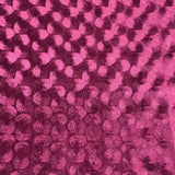 Pound A Metre 3 Metres Embossed Soft Velvet 55" Wide - (Wine)
