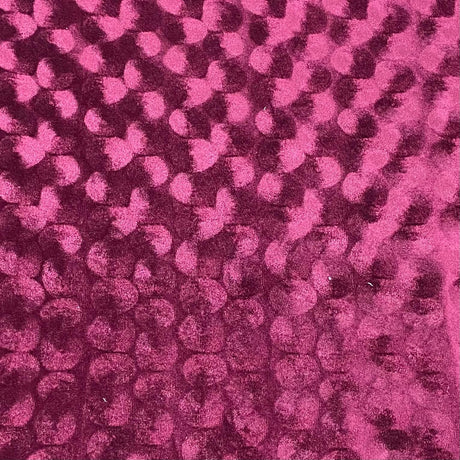 Pound A Metre 3 Metres Embossed Soft Velvet 55" Wide - (Wine)
