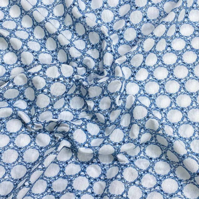 Pound A Metre 3 Metres Embroidery Anglaise Effect Jersey 55" Wide (Embroidery)