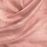 Pound A Metre 3 Metres Embroidery Linen Look Fabric - 55" Wide - (Peachy Pink)