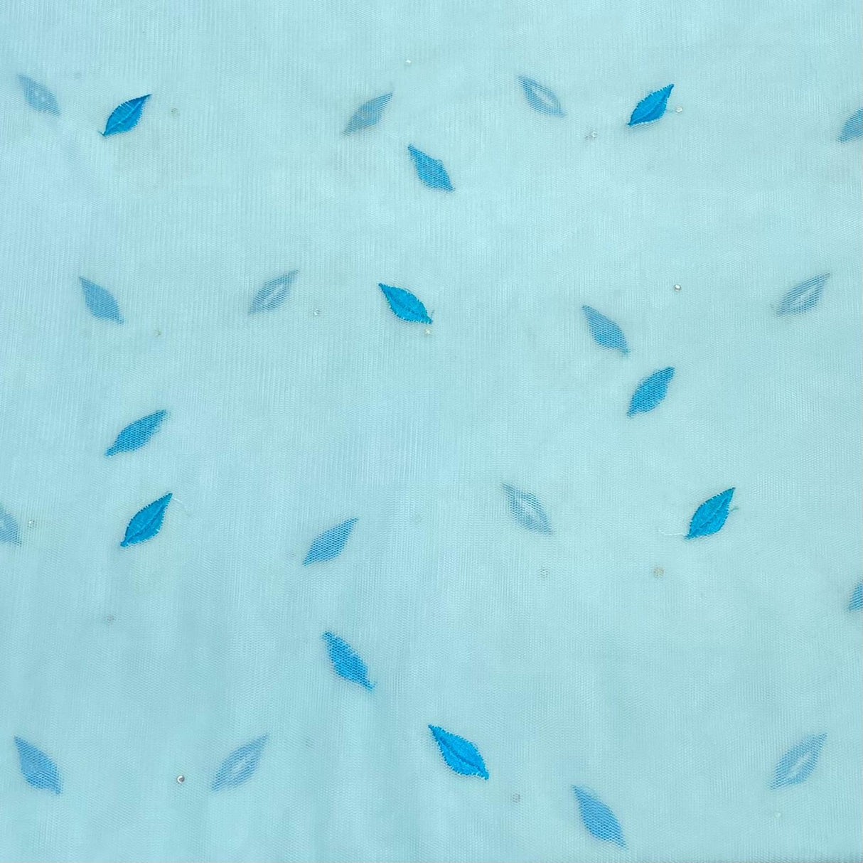 Pound A Metre 3 Metres Embroidery Stretch Mesh Fabric 45" Wide (Blues)