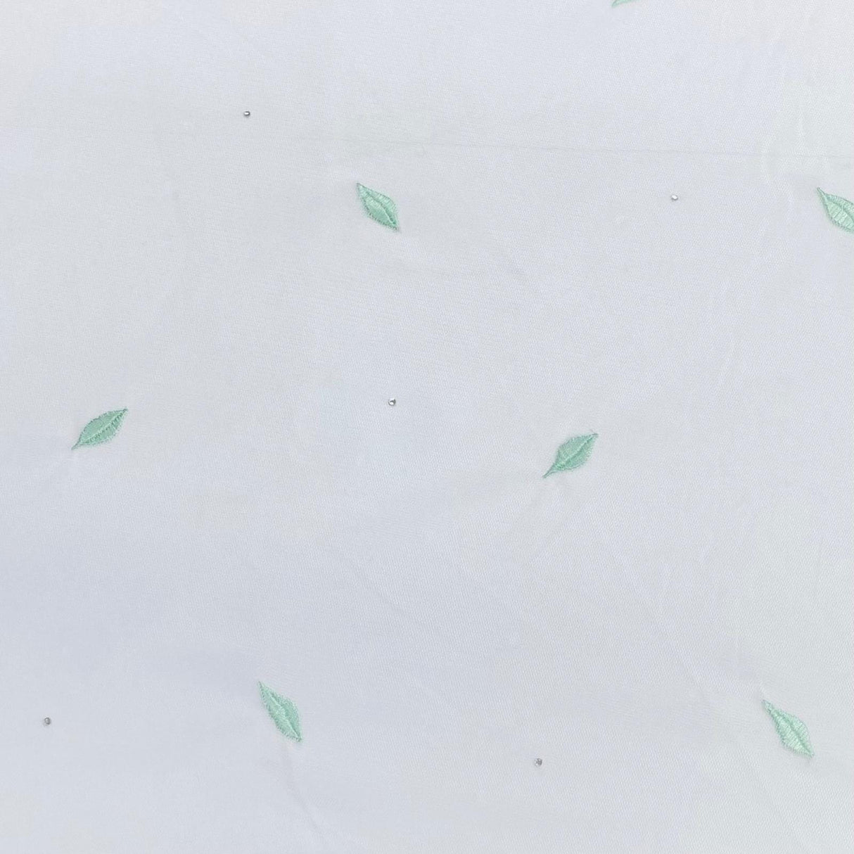 Pound A Metre 3 Metres Embroidery Stretch Mesh Fabric 45" Wide (Mint & White)