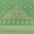 Pound A Metre 3 Metres Foil Design Chiffon Fabric – 45" Wide (Green)