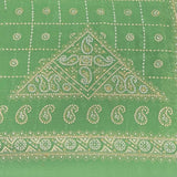 Pound A Metre 3 Metres Foil Design Chiffon Fabric – 45" Wide (Green)