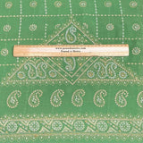 Pound A Metre 3 Metres Foil Design Chiffon Fabric – 45" Wide (Green)