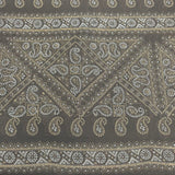 Pound A Metre 3 Metres Foil Design Chiffon Fabric – 45" Wide (Grey)