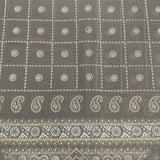 Pound A Metre 3 Metres Foil Design Chiffon Fabric – 45" Wide (Grey)