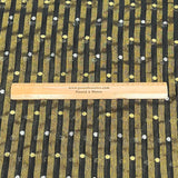 Pound A Metre 3 Metres Gold Foil Tissue Fabric – 45" Wide (Black & Gold)