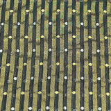 Pound A Metre 3 Metres Gold Foil Tissue Fabric – 45" Wide (Black & Gold)