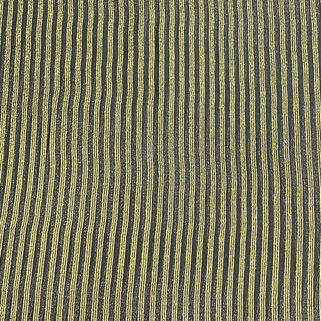 Pound A Metre 3 Metres Gold Foil Tissue Fabric – 45" Wide (Black Stripes)