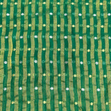 Pound A Metre 3 Metres Gold Foil Tissue Fabric – 45" Wide (Green & Gold)