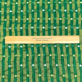 Pound A Metre 3 Metres Gold Foil Tissue Fabric – 45" Wide (Green & Gold)