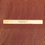 Pound A Metre 3 Metres Gold Foil Tissue Fabric – 45" Wide (Maroon Stripes)