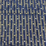 Pound A Metre 3 Metres Gold Foil Tissue Fabric – 45" Wide (Navy & Gold)