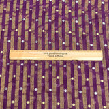 Pound A Metre 3 Metres Gold Foil Tissue Fabric – 45" Wide (Purple & Gold)