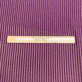 Pound A Metre 3 Metres Gold Foil Tissue Fabric – 45" Wide (Purple Stripes)