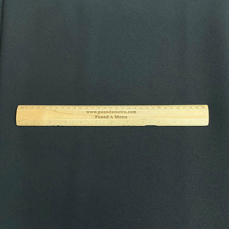 Pound A Metre 3 Metre 3 Metres Heavy Suiting Panama 55" Wide - (Black)