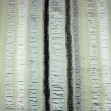 Pound A Metre 3 Metres Heavy Textured Furnishing - 55" Wide - (Cream & Grey)