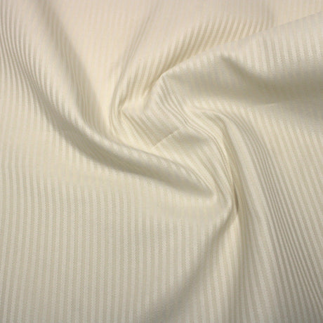 Pound A Metre 3 Metres Heavy Textured Furnishing - 55" Wide - (Cream Stripes)
