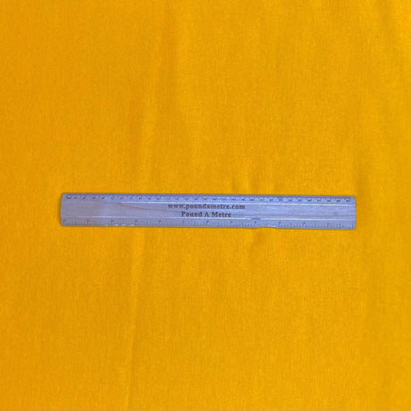 Pound A Metre 3 Metres, Heavy-Weight Cotton Sweatshirt Jersey 55” Wide (Mustard)