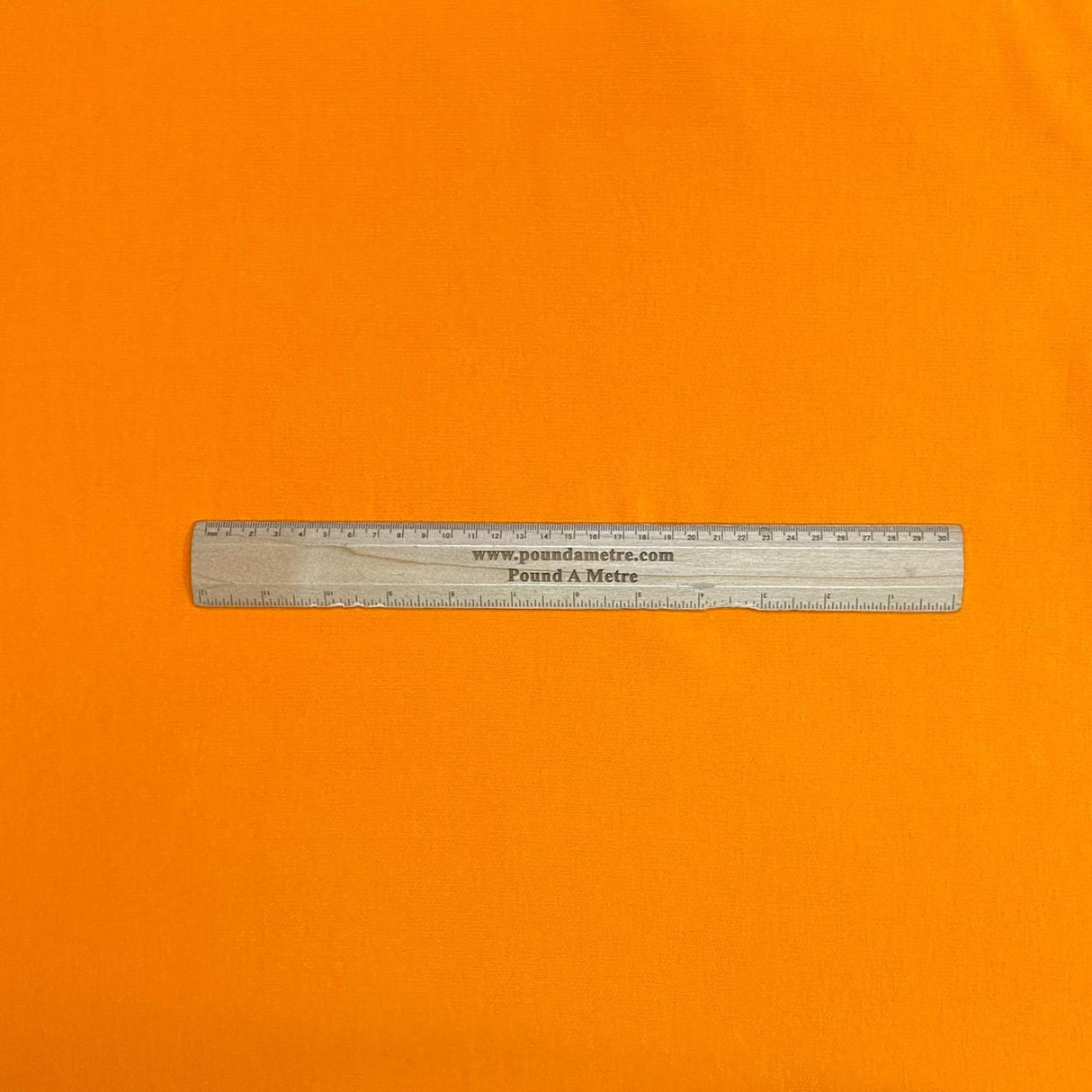 Pound A Metre 3 Metres, Heavy-Weight Cotton Sweatshirt Jersey 55” Wide (Orange)