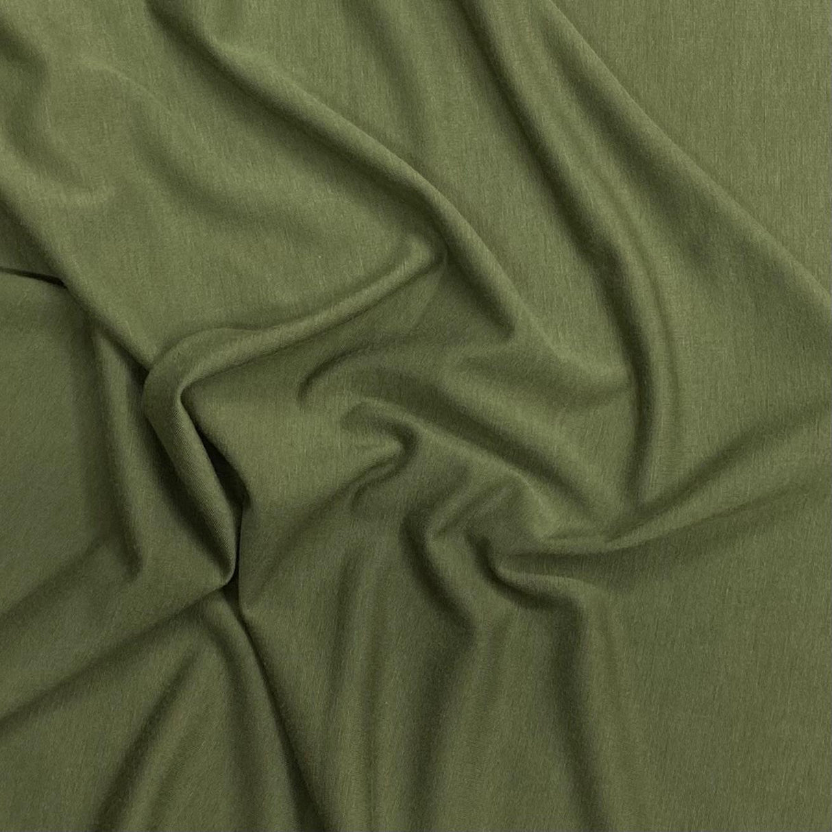 Pound A Metre 3 Metres Heavy-Weight Cotton Sweatshirt Jersey Fabric – 55" Wide (Olive)