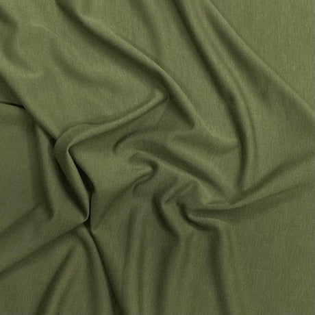 Pound A Metre 3 Metres Heavy-Weight Cotton Sweatshirt Jersey Fabric – 55" Wide (Olive)