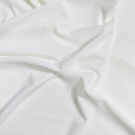 Pound A Metre 3 Metres Heavyweight Plain Jersey- 55" Wide (Snow)