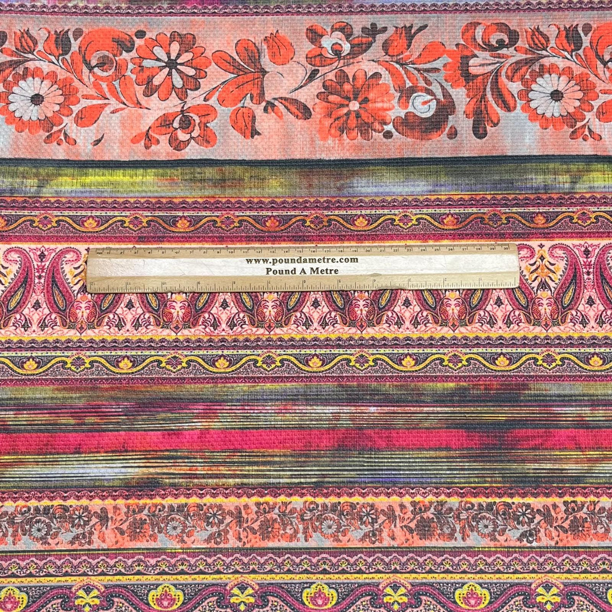 Pound A Metre 3 Metres Heavyweight Printed Jersey – 55" Wide (Abstract)