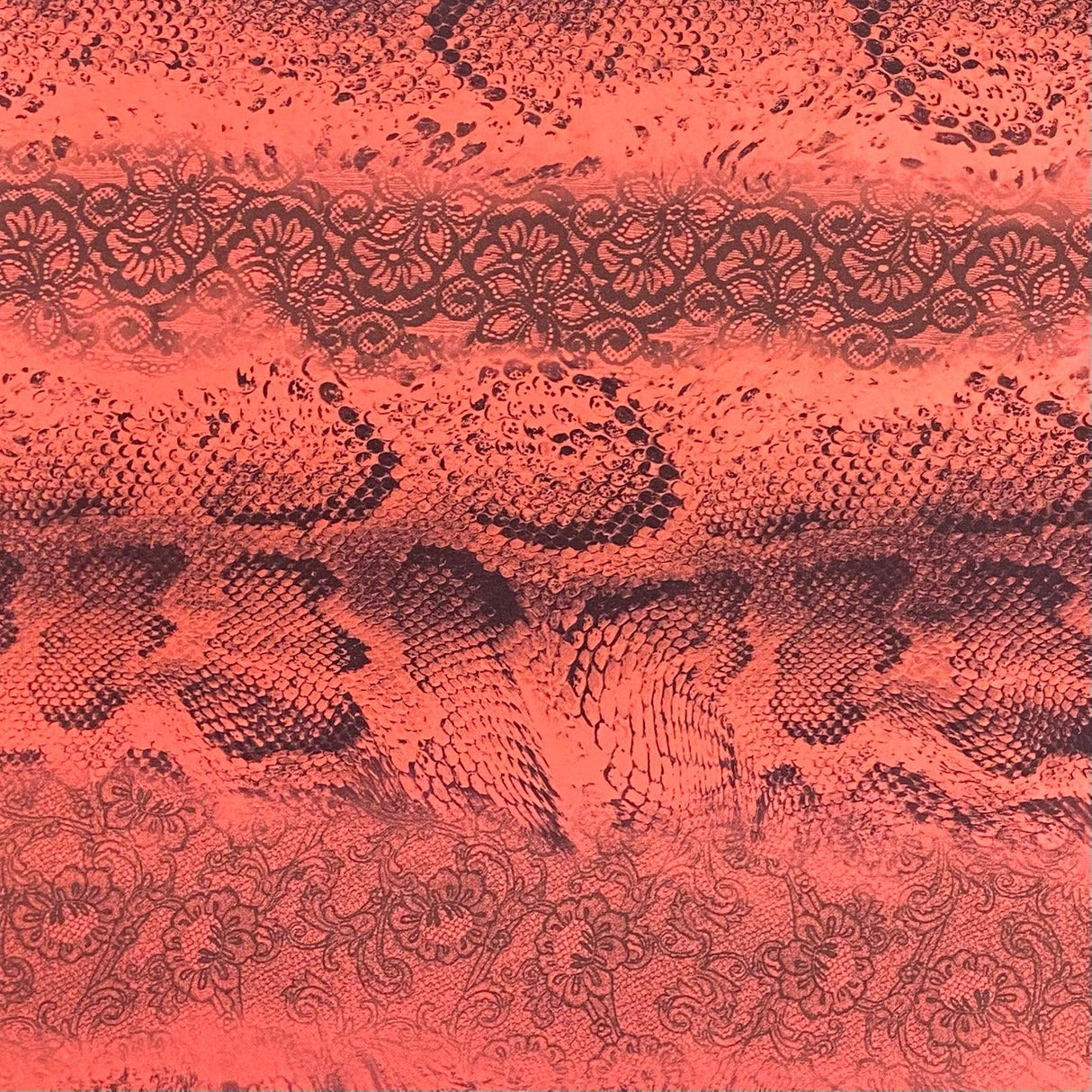 Pound A Metre 3 Metres Heavyweight Printed Jersey- 55" Wide (Snake)