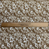 Pound A Metre 3 Metres Heavyweight Printed Jersey – 72" Wide- (Beige Flowers)