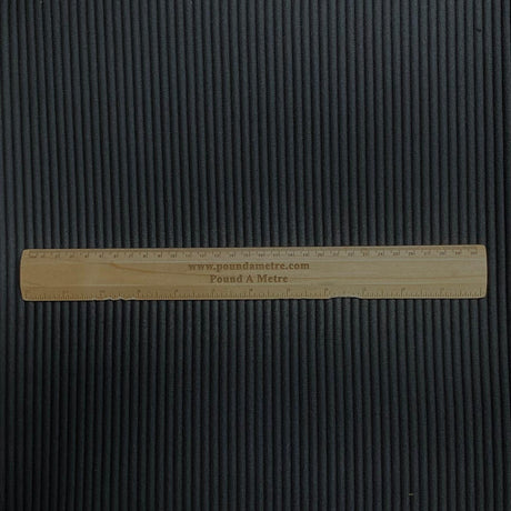 Pound A Metre 3 Metres Heavyweight Ribbed Jersey- 55" Wide (Black)