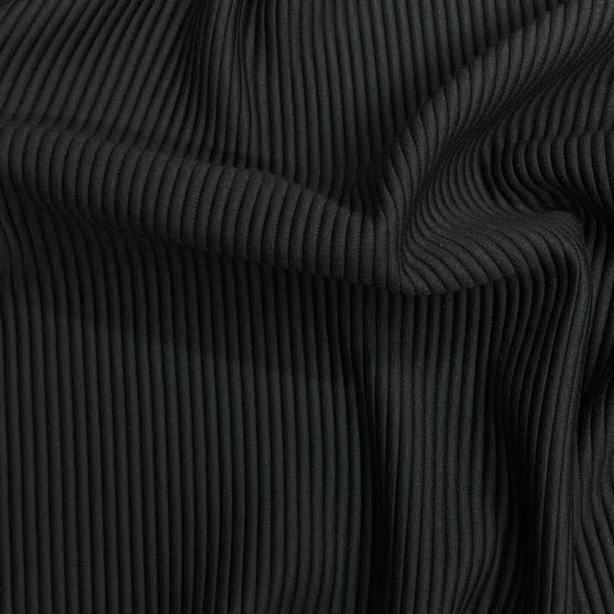 Pound A Metre 3 Metres 3 Metres Heavyweight Ribbed Jersey- 55" Wide (Black)