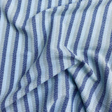 Pound A Metre 3 Metres Heavyweight Ribbed Jersey- 55" Wide (Blue & Grey) (EOL)