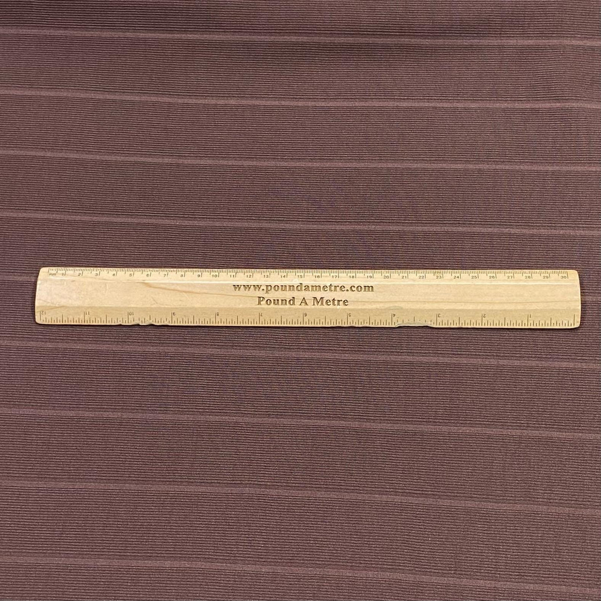 Pound A Metre 3 Metres Heavyweight Ribbed Jersey- 55" Wide (Brown) (EOL)