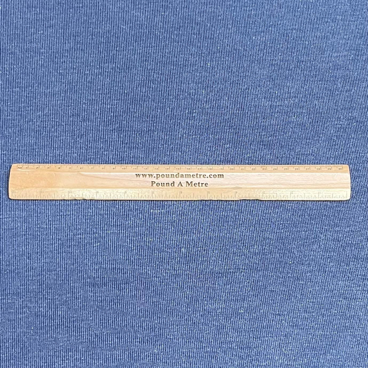 Pound A Metre 3 Metres Heavyweight Ribbed Jersey- 55" Wide (Denim)
