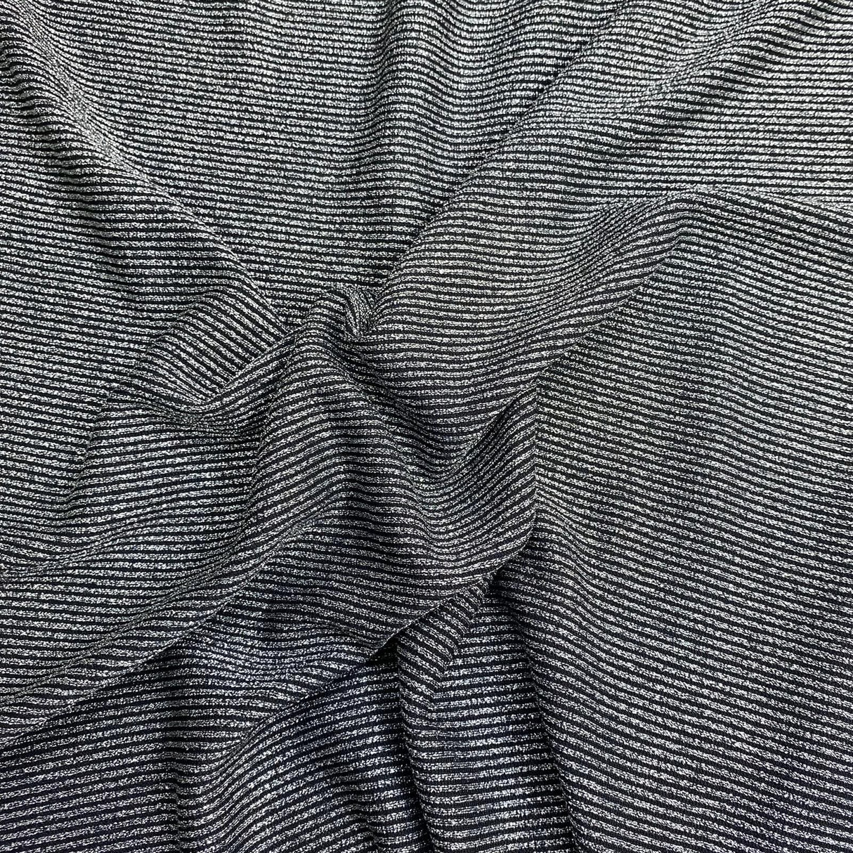 Pound A Metre 3 Metres Heavyweight Ribbed Jersey- 55" Wide (Matallic) (EOL)