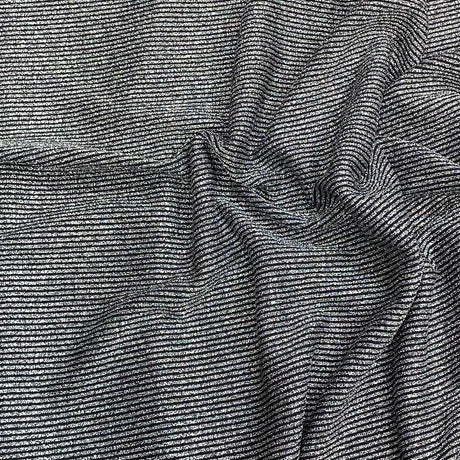 Pound A Metre 3 Metres 3 Metres Heavyweight Ribbed Jersey- 55" Wide (Metallic)
