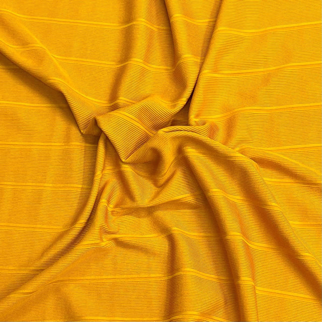 Pound A Metre 3 Metres Heavyweight Ribbed Jersey- 55" Wide (Mustard)