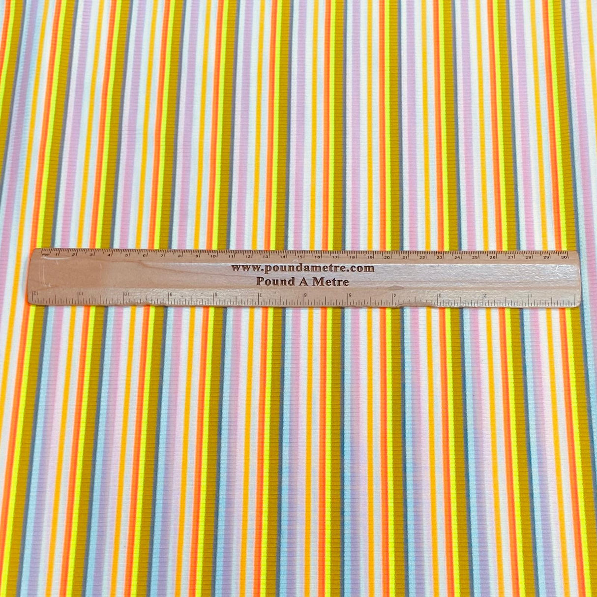Pound A Metre 3 Metres Heavyweight Ribbed Jersey- 55" Wide (Stripes) (EOL)