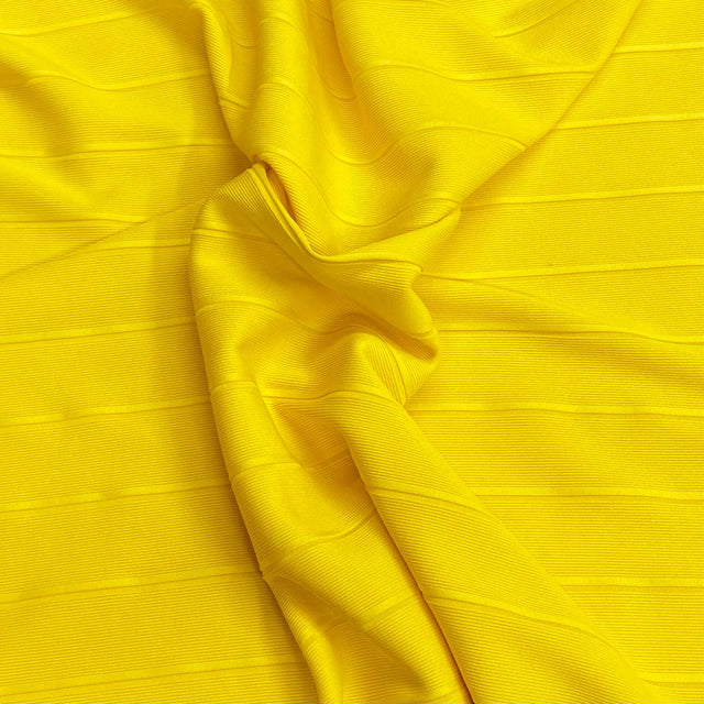 Pound A Metre 3 Metres Heavyweight Ribbed Jersey- 55" Wide (Yellow) (EOL)