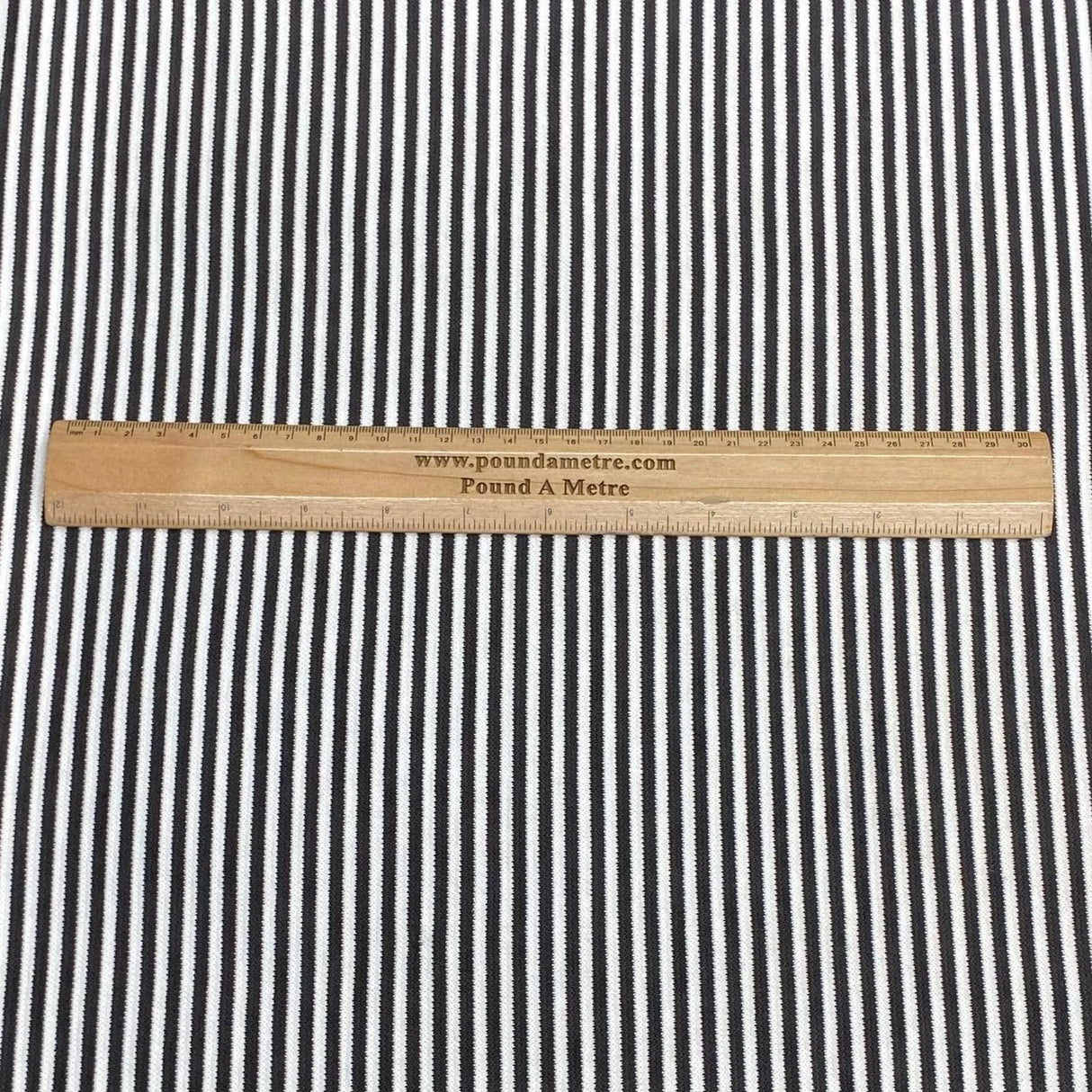 Pound A Metre 3 Metres Heavyweight Ribbed Jersey- 55" Wide (Zebra)