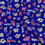 Pound A Metre 3 Metres 3 Metres High Quality Brushed Cotton - 45" Wide (Blue)
